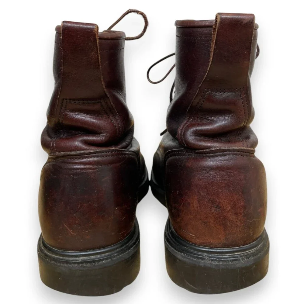Vintage Red Wing 931 Supersole Boots Mens 9.5 EE E2 Brown Leather Lace Work USA